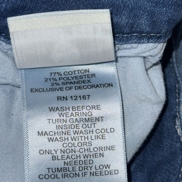 Laurie Felt Daisy Denim Boyfriend Jeans 24W Dark Wash Stretch Cotton Blend Women - Picture 3 of 13